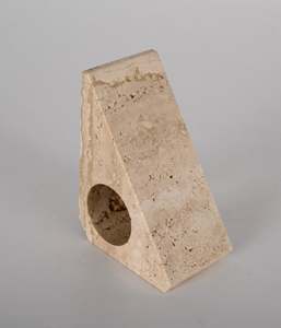 Sujetalibros triangulares de piedra Natural de lujo hecho a mano ónix mármol travertino decorativo hogar Oficina biblioteca organizador esculturas - Product Image 5