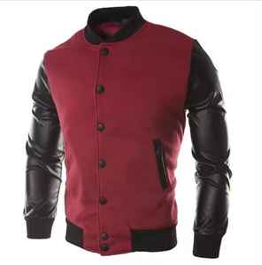 Dernière conception Veste de baseball universitaire à manches longues pour hommes, style à manches régulières, service OEM disponible - Product Image 3