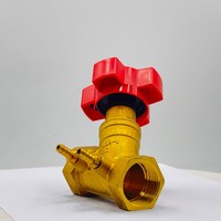 Vanne de régulation et d'équilibrage manuelle en laiton SD, raccord 1 pouce, pour systèmes de distribution d'eau, chauffage et refroidissement, garantie 1 an