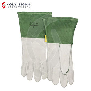 Guantes de cuero ignífugos y resistentes al calor de 14-16 pulgadas Palma protectora de soldadura de alta temperatura para trabajos industriales - Product Image 6