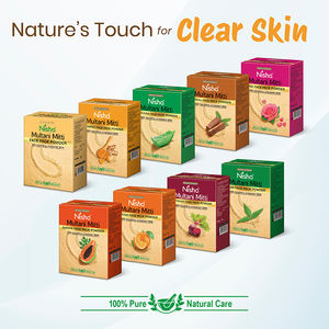 Nisha Neem Multani Mitti para la cara 100g, polvo de tierra Fullers, control de aceite natural, eliminación de bronceado de acné, paquete facial para iluminar la piel - Product Image 6