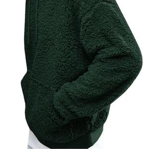 Personnalisé unisexe polaire Sherpa à capuche hommes surdimensionné à capuche couverture pull haute qualité fermeture éclair chaud à capuche pull à capuche 2026 - Product Image 2
