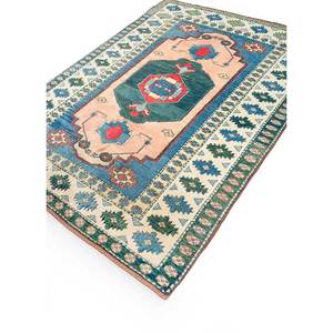 Tapis en laine noué à la main Nuray Blue 9x12, motif médaillon pour la maison et le salon, tapis 3D pour adolescents, modèle Pae-1215 - Product Image 2