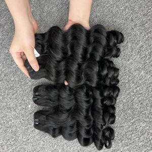 Extensions de Cheveux Humains Naturels Bouclés Non Transformés, Blond, Droite, Double Alignement des Cuticules, 100% Extensions de Cheveux Bruts, Vente en Gros - Product Image 6