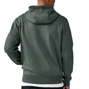 Sweat à capuche zippé en polaire pour homme, design personnalisé, automne, avec poche, respirant, logo écologique, pull-over - Product Image 6