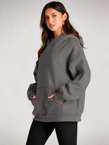 New Arrival 2025 Stylish Drop-Shoulder Bow Hoodies for Women Comfortable and Trendy <b>Sweatshirts</b> for Casual Streetwear Style - Product Image 2