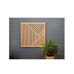 Vente en gros de décoration murale en bois pour mariage pièce décorative carrée et design avec vente - Product Image 5