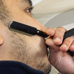 Nouveau rasoir de barbier de haute qualité avec manche en bois et lames en acier inoxydable pour barbiers - Prix - Product Image 6