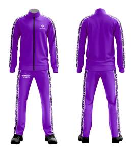 Unisex Sweatsuits Manufacturer Heavyweight Blank Oversized Zipper <b>Jacket</b> and Sweatpants Sets Custom Men's Tracksuit - Product Image 4