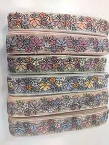 ผ้าคอตตอนปักลูกไม้ถักขอบผ้าดีไซน์เนอร์ - Product Image 3