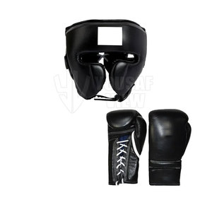 Đấm boxing đào tạo Thiết lập thiết kế mới chất lượng cao Tùy chỉnh màu đen chính hãng da thân thiện với môi chuyên nghiệp - Product Image 3