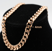 Collier chaîne corde hip-hop en argent sterling 925 plaqué or, 20 pouces, unisexe, cadeau spirituel, pour fête, délicat, certifié par un tiers, 30g
