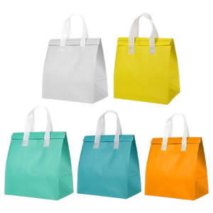Sacs isothermes en tissu non tissé avec logo personnalisé, sacs alimentaires réutilisables écologiques, tailles et couleurs disponibles en stock - Product Image 2