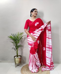 Sari Silk listo para usar fiesta India ropa de boda en precio al por mayor trabajo de bordado tradicional banarasi Khadi - Product Image 6