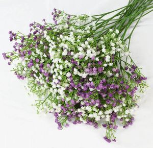 Vente flash bouquet de gypsophile artificiel vintage fleurs de souffle de bébé conservées couleur blanche fleurs séchées tiges de respiration de bébé - Product Image 3