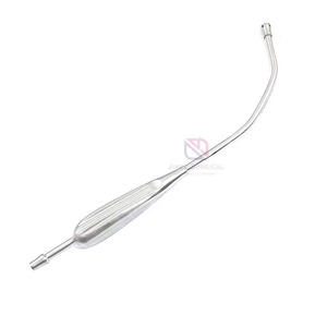 ENT Surgical Suction Tube Manual Stainless Steel Instrument Class I Reusable Medical Tool - Product Image 1