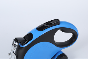 Correa Retráctil de Dos Colores Azul y Negro de 8 Metros con Dispensador de Bolsas para Excrementos - Product Image 4