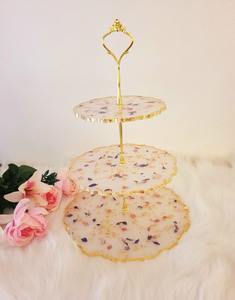 Support à gâteau en résine écologique Matériau durable avec finition lisse pour des présentations élégantes Disponible en vrac - Product Image 2