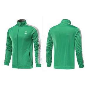 Vente chaude 100% coton vêtements de sport pour hommes confortable fermeture éclair Slim Fit survêtement pour l'entraînement d'hiver motif solide respirant - Product Image 2