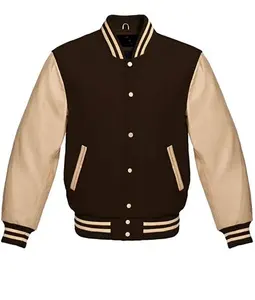 Chaqueta universitaria profesional ligera de Letterman Stand Collar Front Logo Casual Sports Design Coated Processing Sale - Product Image 2
