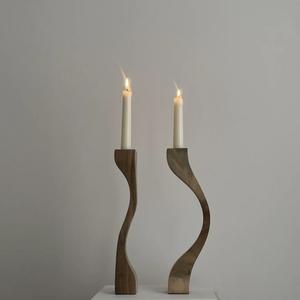 Bougeoir en métal finition antique bougeoir pour éclairage et décoration de la maison ensemble bougeoir décoratif élégant - Product Image 1