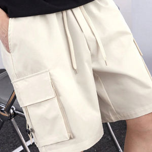 Venta al por mayor de los hombres de verano al aire libre de algodón medio pantalones cortos de carga de 6 bolsillos - Product Image 1