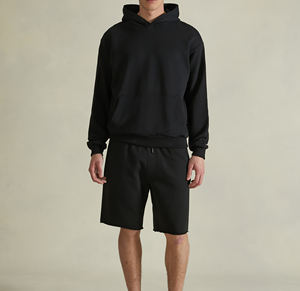 เสื้อฮู้ดดี้ทรงบ็อกซี่สำหรับผู้ชาย ผ้าฝรั่งเศสเทอร์รี่ 100% คอตตอน ทรงหลวม ไหล่ตก เหมาะสำหรับใส่ลำลองทุกวัน - Product Image 2