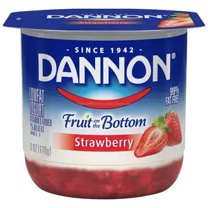 Dannon All Natural Leite integral iogurte liso, 32 onças - 6 por caixa