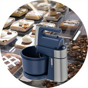 Mélangeur électrique de cuisine avec <span class=keywords><strong>batteur</strong></span> <span class=keywords><strong>à</strong></span> <span class=keywords><strong>oeufs</strong></span> <span class=keywords><strong>à</strong></span> 5 vitesses et mécanisme d'agitation manuel, avec bol mélangeur inclus - Product Image 4