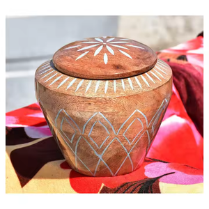 Las urnas de madera más preciosas para mascotas, suministros de accesorios para entierro, urnas de cremación de madera hechas a mano, urnas funerarias para cenizas de mascotas de 200 pulgadas cúbicas - Product Image 5