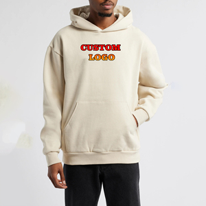 OEM/ODM 100% algodón 400 GSM logotipo personalizado impreso gota hombro sudaderas con capucha logotipo bordado personalizado sudadera de peso pesado para hombres - Product Image 5