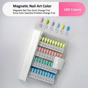 Novo livro de exibição polonês gel dicas magnéticas portátil removedor acrílico cor cartão livro prego magnético display livro para unhas salão - Product Image 5