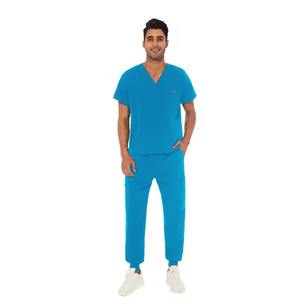 Compre al por mayor Diseño de cuello en V Estilo Jogger Unisex Scrubs Médico Scrubs Enfermera Manga corta Scrub Set Tela de poliéster - Product Image 6