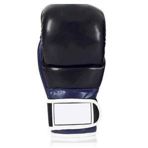 Gants de boxe à lacets en cuir véritable avec propre logo personnalisé Gants de boxe en cuir de vachette d'entraînement en crin de cheval - Product Image 4