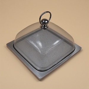 Cúpula decorativa para pasteles con base de madera pulida y cubierta de vidrio transparente Artesanal hecho a mano que ofrece acento decorativo - Product Image 2