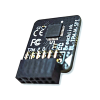 Module TPM MSI 12 broches Interface SPI Module plate-forme de confiance Puce TPM 2.0 Carte mère MSI Module Tpm 2.0 pour PC Mise à niveau vers Win11