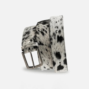 Cinturón de cintura para hombres y mujeres de alta calidad, nuevo y elegante cuero de vaca genuino, pelo de vaca informal en cinturones de cuero - Product Image 2