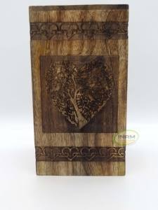 Urna funeraria de cremación para adultos, suministros de calidad prémium para cenizas de árbol, con forma de corazón, urna funeraria adecuada para el cementerio - Product Image 5