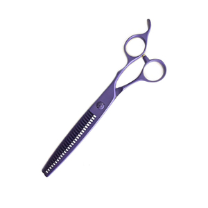 Ciseaux amincissants de cheveux de couleur personnalisée 5.5 "avec repose-doigt Ciseaux Sloan de cheveux professionnels à 32 dents Ciseaux amincissants - Product Image 3