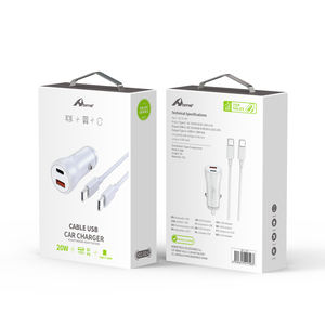 Enjoy 20W PD Type C <b>Car</b> <b>Charger</b> <b>car</b> adapter High-Speed Multifunction <b>Charger</b> with YCC-02-C Cable - Product Image 1