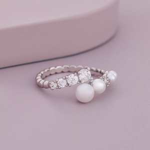 Anillos de Moda Chapados en Oro de 18K y Rodio, Anillos con Forma de Estrella y Número con Engaste Invisible, Regalo - Product Image 6