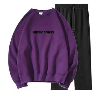 Nuevo Conjunto Deportivo Personalizado para Hombre, Ropa Deportiva de Poliéster, Sudadera Cómoda de Felpa con Cuello Redondo, Conjuntos Deportivos para Uso Diario - Product Image 1