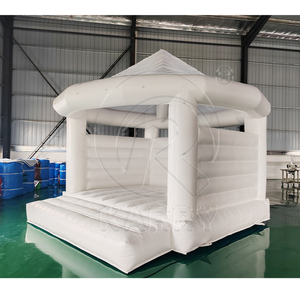 Castillo Inflable Blanco para Bodas, Venta al Por Mayor de Fábrica, Castillo Hinchable Comercial de PVC para Niños - Product Image 1