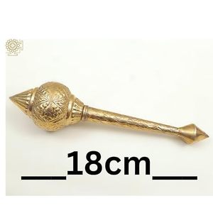 Latón Hanuman Ji GADA Estatua de pie Latón Hanuman Idol R A HANDICRAFT - Product Image 3