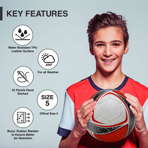 Ballon de football de taille 5 personnalisé, de haute qualité, écologique et durable, cousu à la machine pour l'entraînement et la compétition, idéal pour les clubs et les écoles - Product Image 2