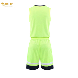 Combinaison de basket-ball multi-design personnalisée unisexe, short en jersey, uniforme de lycée à séchage rapide, grande taille, vente directe d'usine - Product Image 3