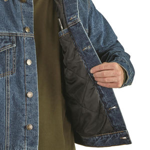 Veste en jean premium : techniques de lavage et de délavage, effets vintage professionnels et texture robuste pour des looks de haute couture - Product Image 5