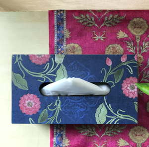 Haute qualité bois émail imprimé boîte à mouchoirs émail fleur forme carrée porte-mouchoirs intelligent meilleure vente - Product Image 2