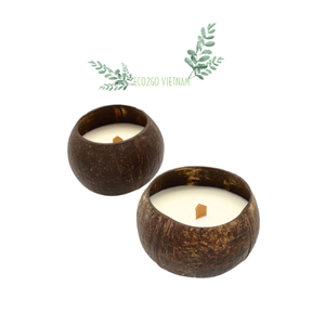 ชามกะลามะพร้าวสำหรับทำเทียนสำหรับตกแต่งบ้านร้านอาหารจาก Eco2go เวียดนามขายส่ง - Product Image 1