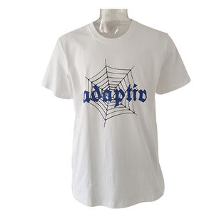 เสื้อยืดคอกลมสำหรับผู้ชายเสื้อยืดผ้าคอตตอนเนื้อนุ่มพิมพ์ลายปักโลโก้ฤดูร้อน - Product Image 1